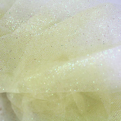 Glitter Tulle, Baby Maize