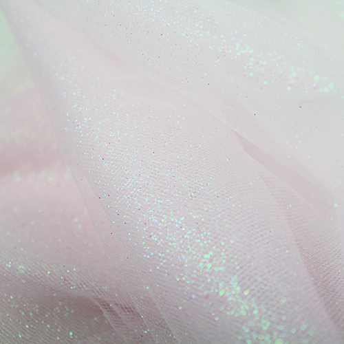 Glitter Tulle, Light Pink