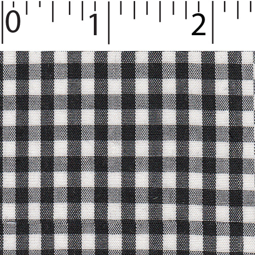 1/8inch  Checkerboard Gingham - 001 Black