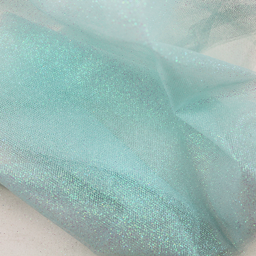 Bold Aqua Iridescent Glitter Tulle  Aqua Tulle  Aqua Glitter Tulle